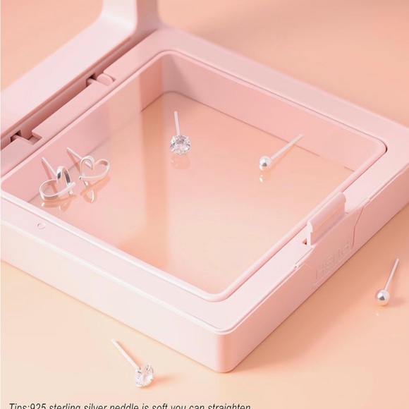 Earrings , Set of 3 Pair, Petite , 925 Sterling Silver NWT - Picture 4 of 7